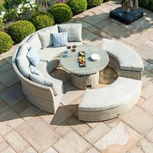 Rattan Lifestyle Suite with Rising Table